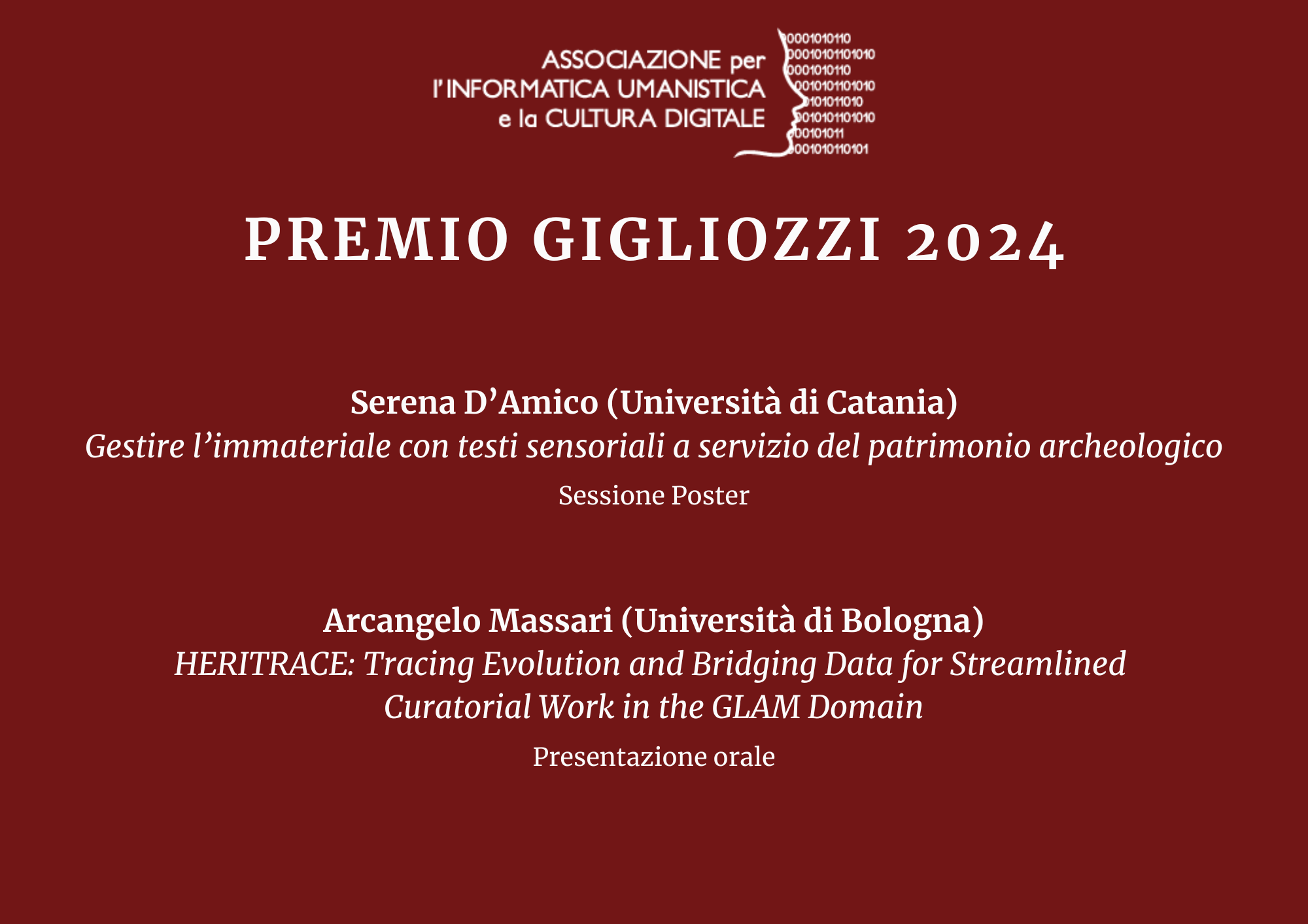 Premio Gigliozzi 2024